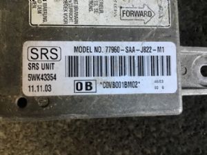 Honda Jazz / Fit GD1 1st Gen 2001-2008 Air Bag Computer