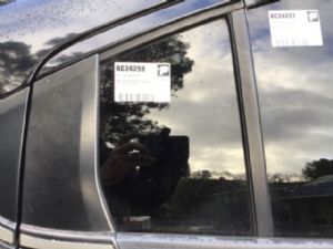 Honda Grace GM4 RR Door Quarter Glass