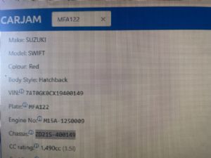 Suzuki Swift ZC21S 2004-2010