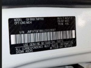 Mitsubishi Outlander GF8 2015->on