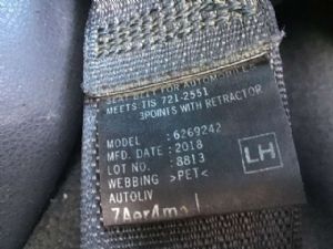 Isuzu D Max TFR85 2017--> LF Seat Belt