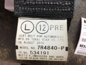 Lexus RX RX 450h 2009-2011 LF Seat Belt Pretensioner