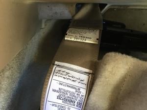 Lexus RX330 RX330 LR Seat Belt