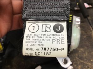 Lexus IS F USE20 RF Seat Belt Pretensioner