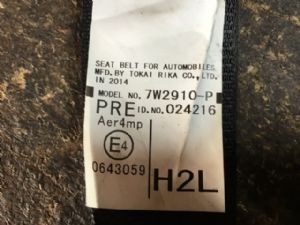 Toyota Harrier AVU65  2013-2017 LR Seat Belt Pretensioner